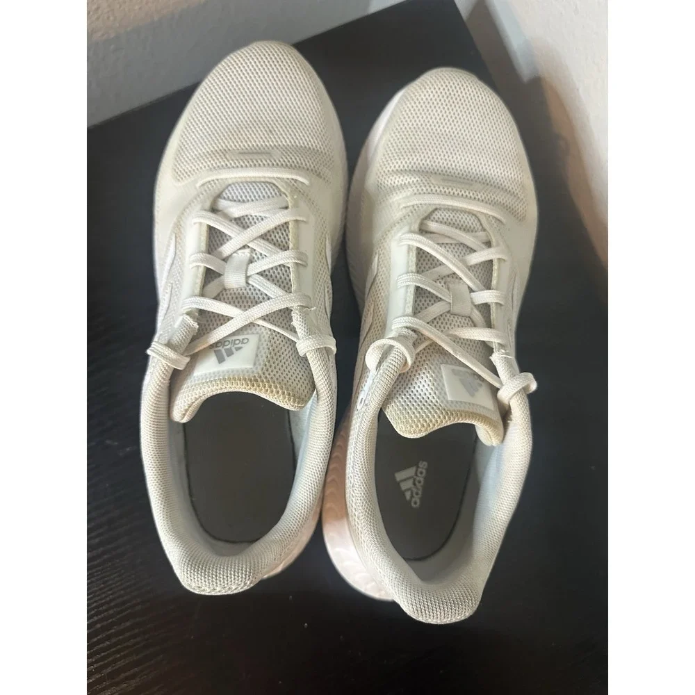 Adidas Women's Runfalcon 2.0 Running Shoes 'White Silver Metallic' Sz 8.5